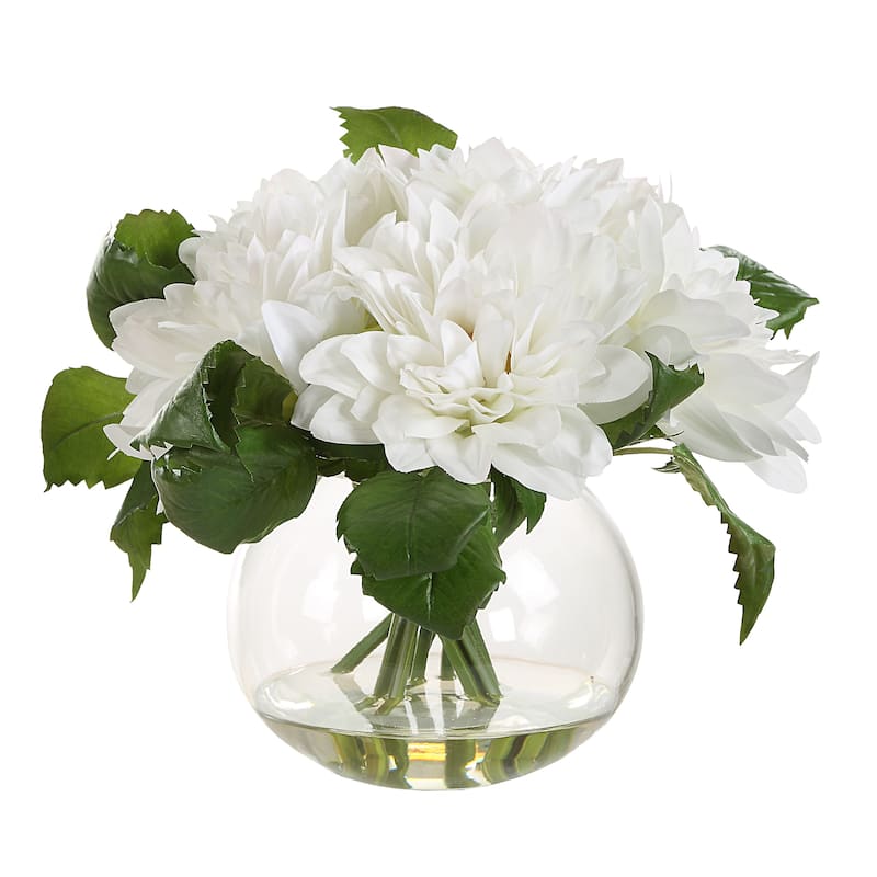 Uttermost Virtue Dahlia Accent - 12"D x 12"W x 10"H