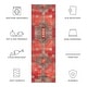 preview thumbnail 15 of 15, SAFAVIEH Tucson Bhagvati Transitional Machine Washable Rug 2'6" x 8' Runner - Rust/Green - Runner