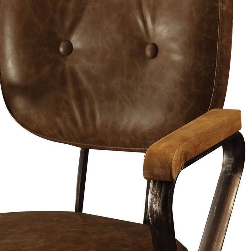 Stockholm Swivel Office Chair with Nailhead Trim