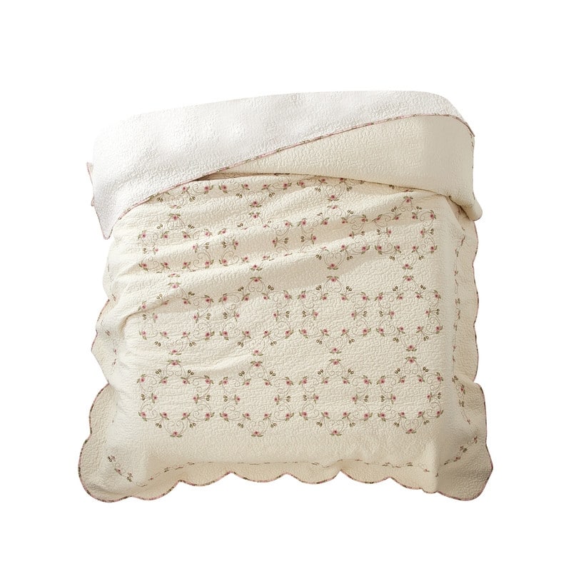 Modern Heirloom Felisa Floral Embroidered Bedspread
