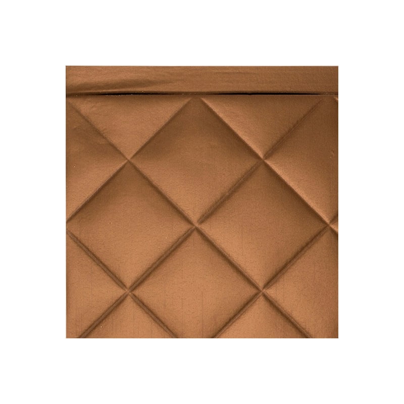 FASÄDE Quilted Decorative Vinyl Backsplash Panel - 6x6 Inch Sample - Oil Rubbed Bronze