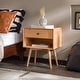 preview thumbnail 47 of 51, Middlebrook Mid-Century Solid Wood 1-Drawer, 1 Shelf Nightstand Natural Pine