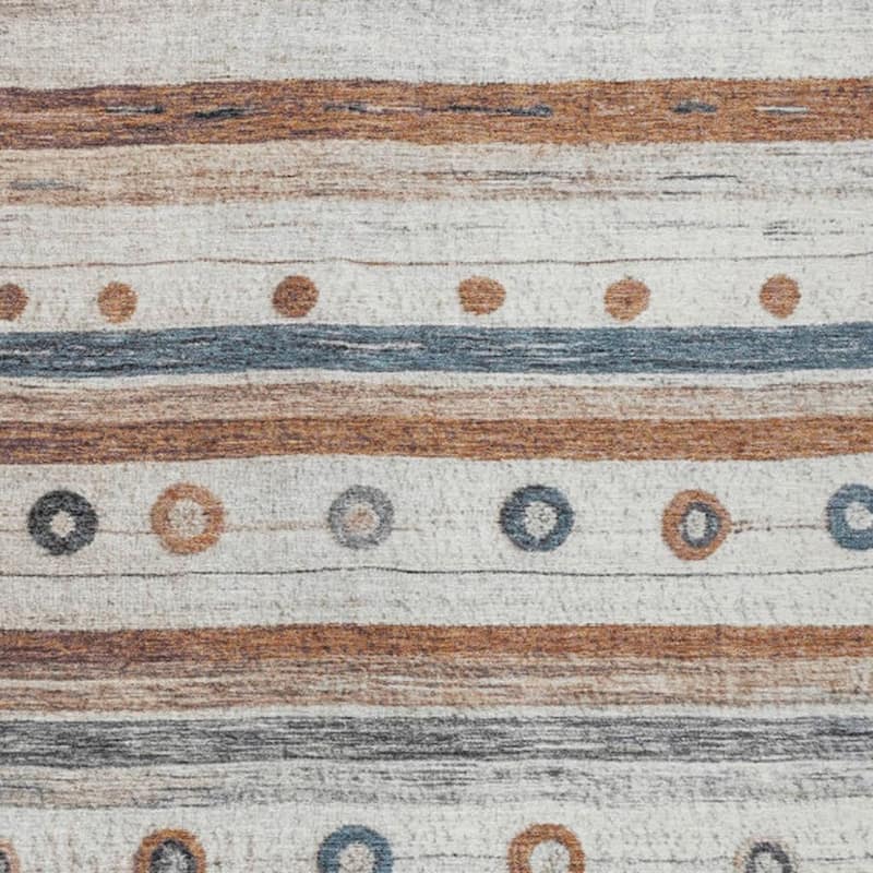 HomeRoots Striped Transitional Rectangle Outdoor Rug