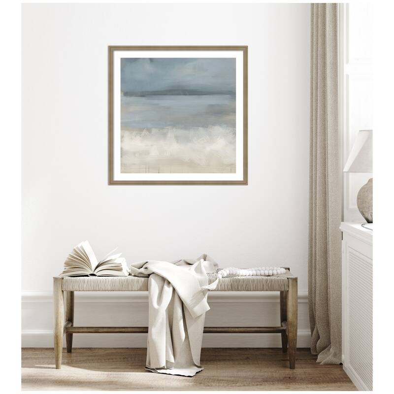 Kate and Laurel The Blues by Mary Sparrow Framed Wall Art Print