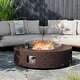 preview thumbnail 62 of 83, COSIEST 42'' Outdoor Round Propane Fire Pit w Wind Guard and Fire Glass