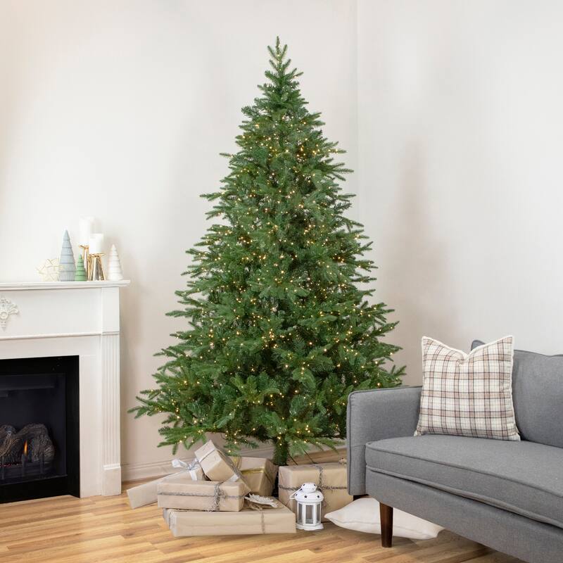 7.5' Birch River Fir Artificial Christmas Tree, Clelight Clear Lights - 7.5 Foot