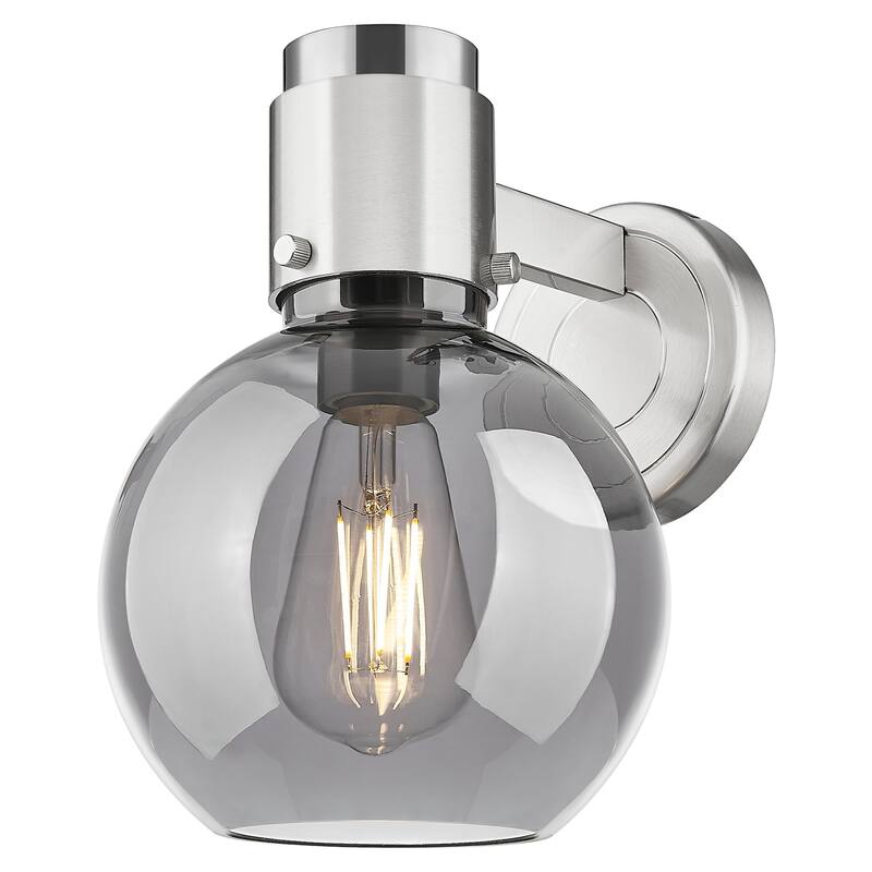 Innovations Lighting 464-1W-G464B-7SM Lawton Sphere 9" Tall Bathroom - Brushed Satin Nickel