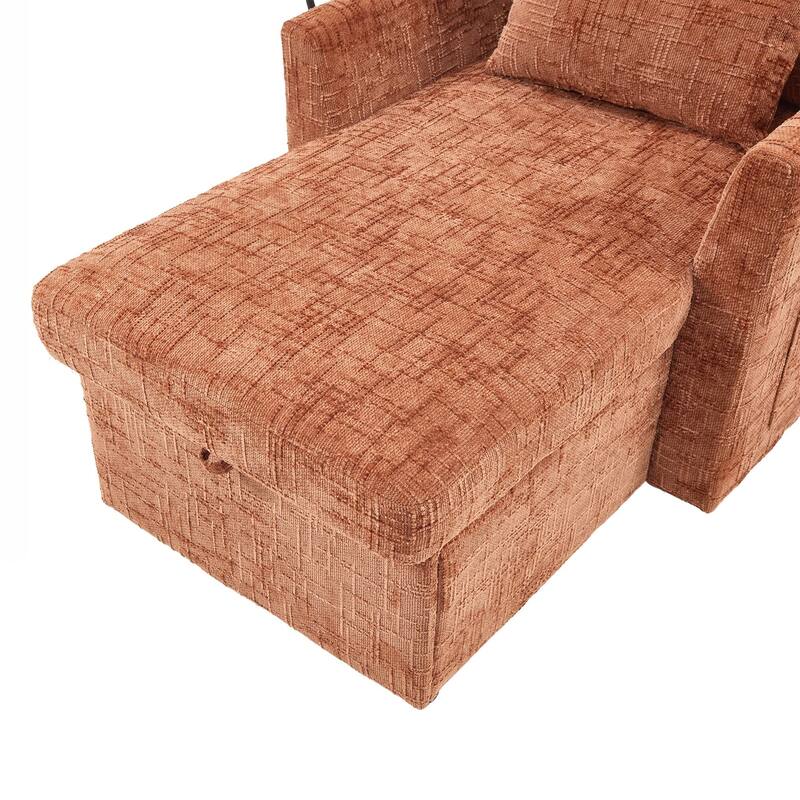 Multifunctional Lazy Person Sofa Recliner can be Stored Storage Backrest with Cell Phone Bracket Single Leisure Chair