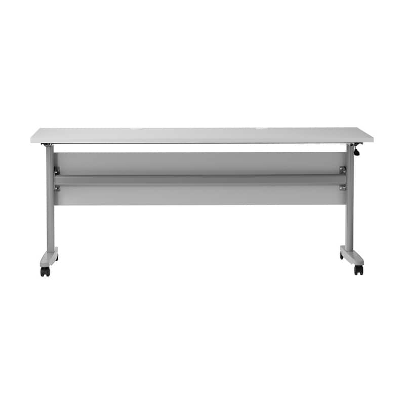 Commercial Nesting Flip Training Table with Steel Frame and T-Legs - 23.5"W x 72"D x 30"H