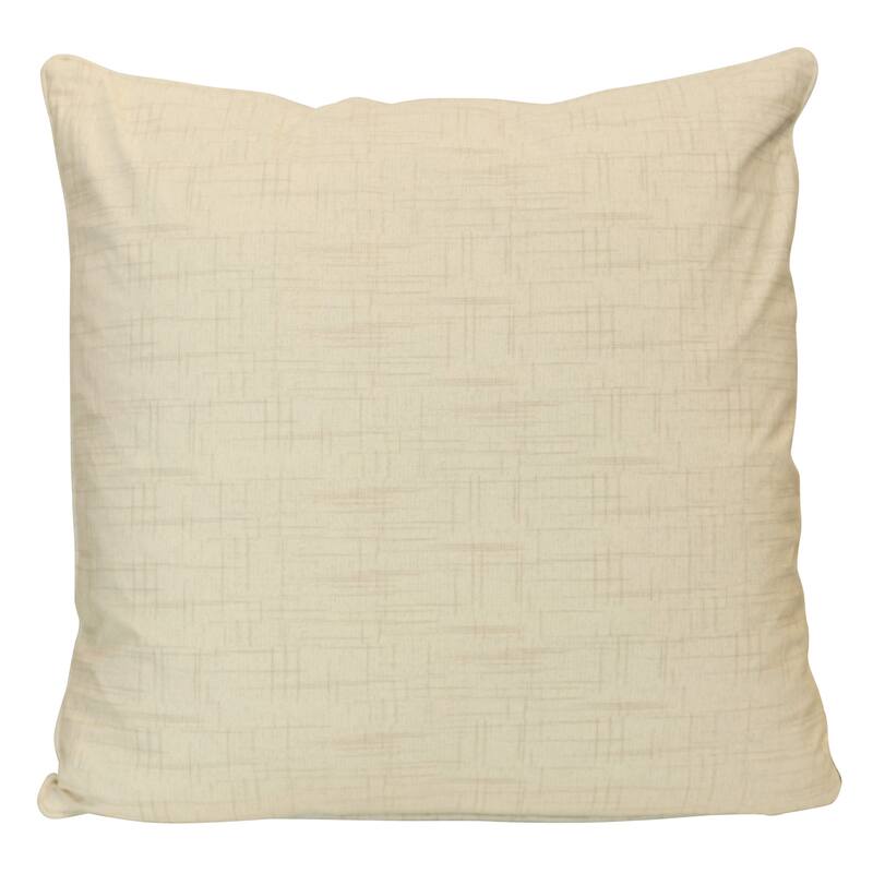 StyleCraft Weave Textured Pillow - 24" x 24" - Soft Ivory