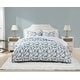 preview thumbnail 1 of 1, Truly Soft Printed Bow 3 Piece Comforter Set Full - Queen - White/Blue