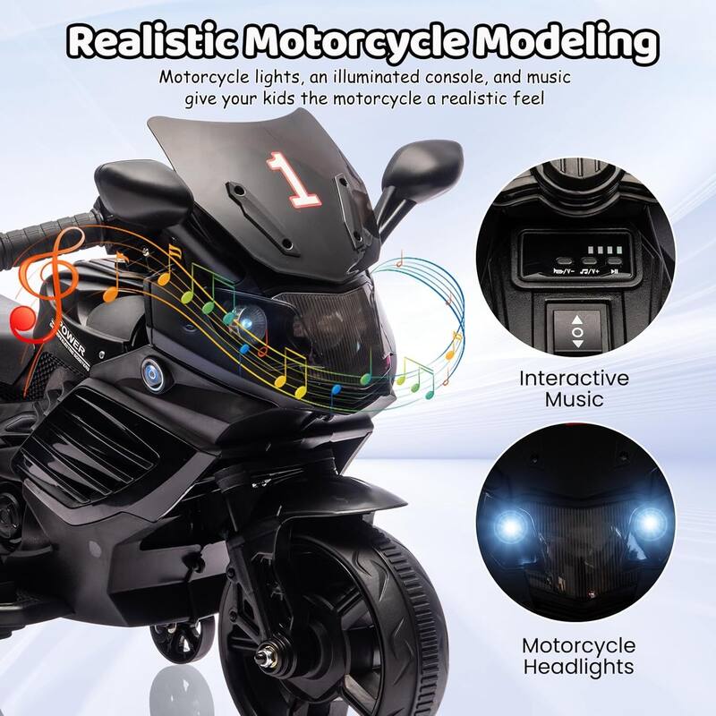 Kids 6V Ride On Motorcycle, Ride On Toys for Kids Best Gift