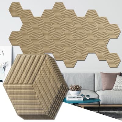 Art3d 11.9''X11.9'' PVC 3D Wall Panels for Interior Wall Decor, Textured Accent Wall Panrling,33-Pack,32 sqft