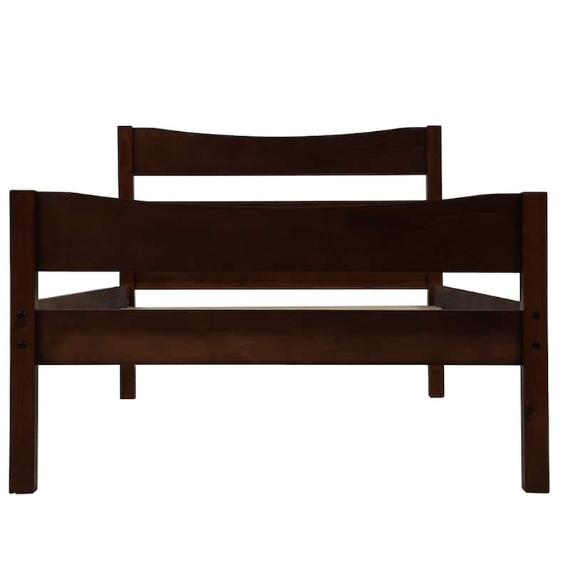 Twin Size Wood Platform Bed