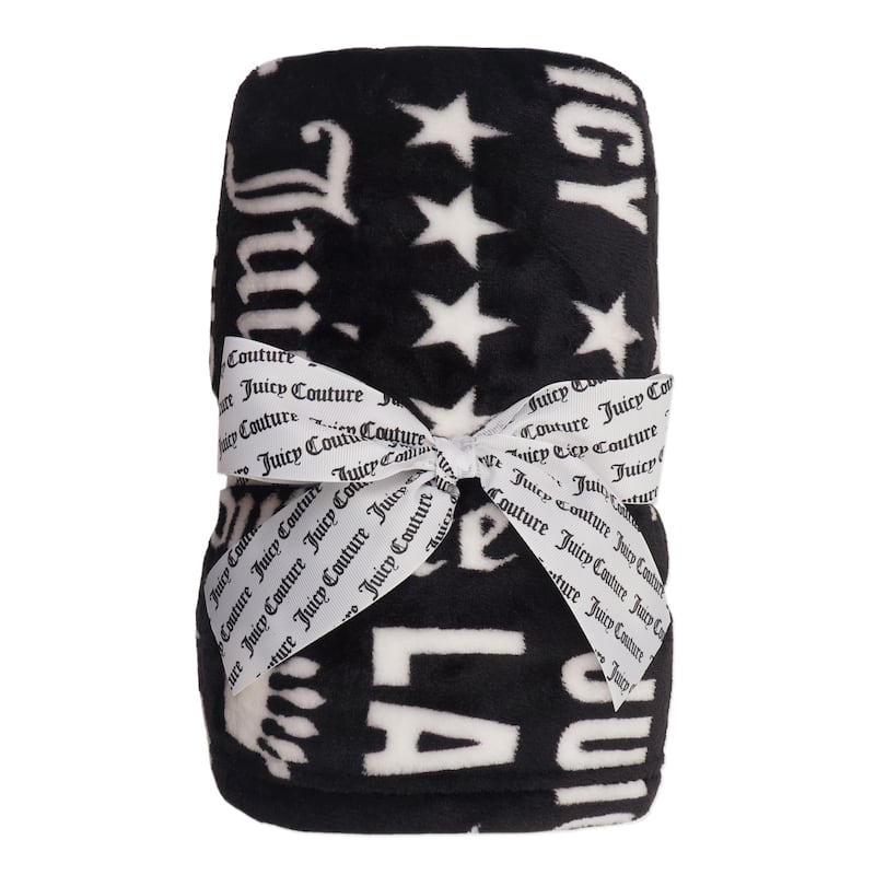 Juicy Couture Juicy Words 50" x 70" Plush Throw