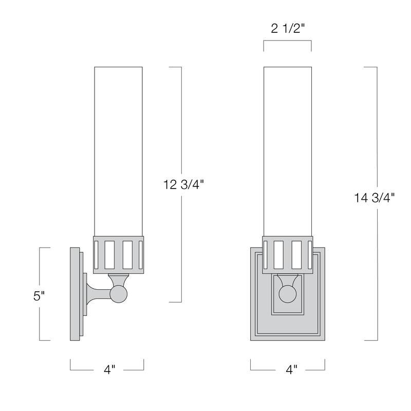 Elk Home Astor Chrome Finish 2 Light Wall Sconce