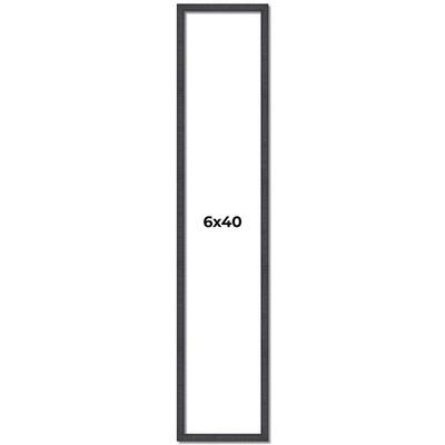 6x40 Frame Brown Picture Frame - Complete Modern Photo Frame Includes