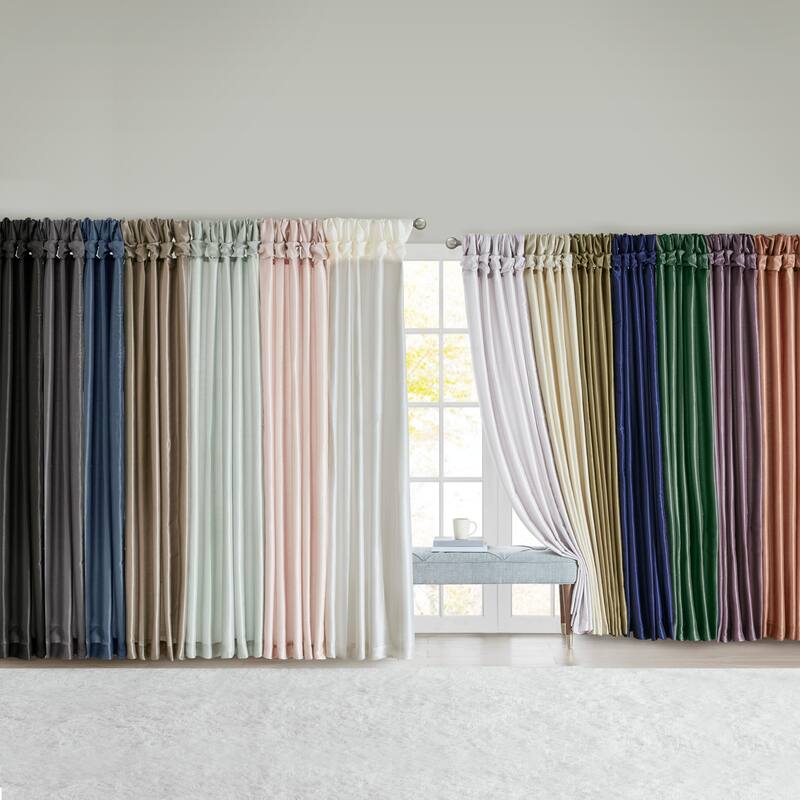 Twist Tab Total Blackout Window Curtain Panel