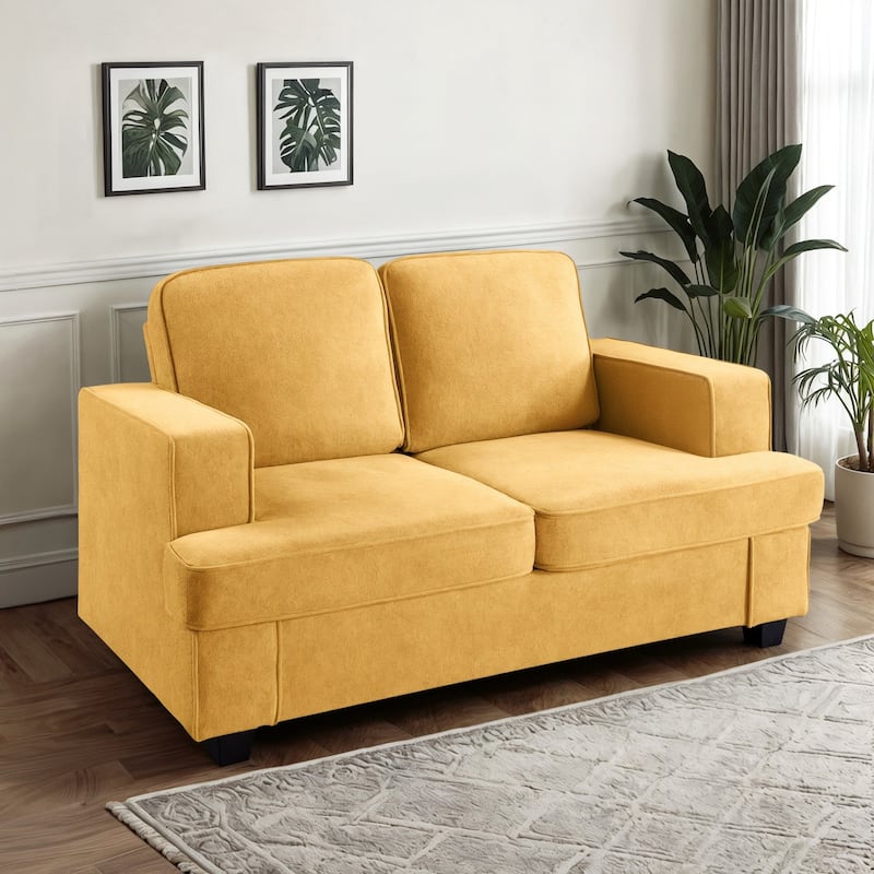 Modern Velvet Loveseat