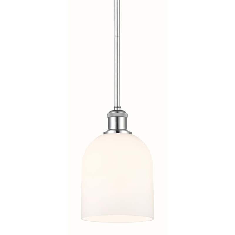 Innovations Lighting 516-1S-10-6 Bella Pendant Bella 6" Wide Mini - Polished Chrome / Glossy White