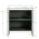 preview thumbnail 9 of 15, GDFStudio - DiamondLuxe Glam Mirrored Storage Cabinet with Crystal Handles