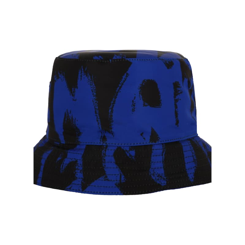 Alexander McQueen Graffiti Logo Print Bucket Hat - S