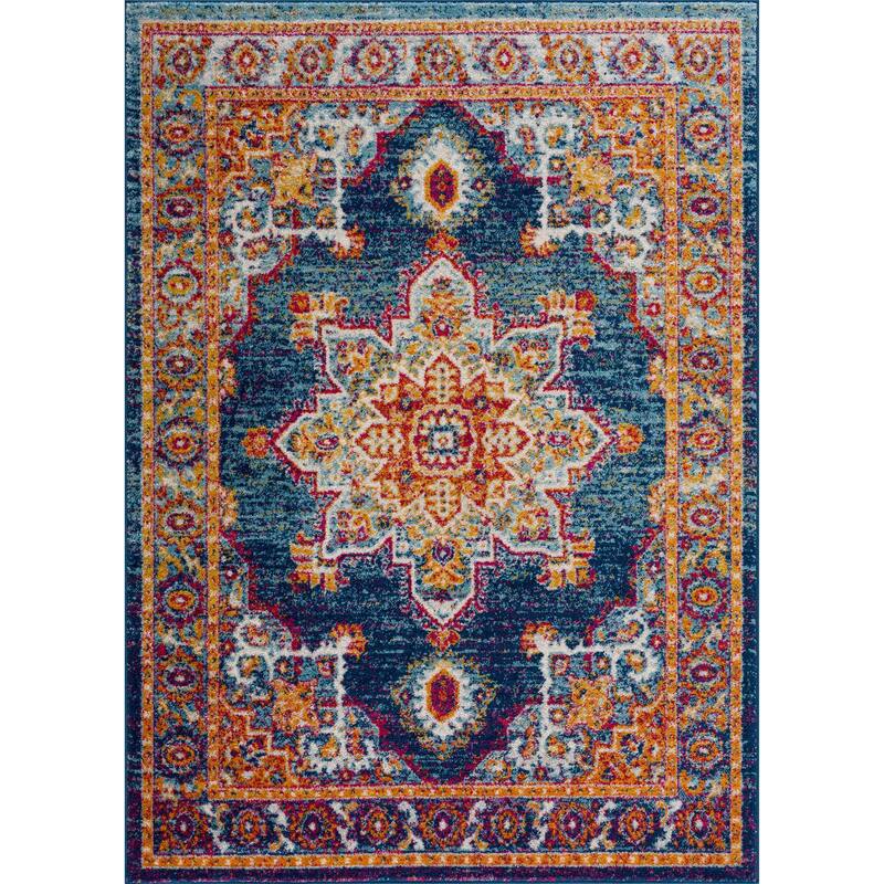 Hauteloom Istanbul Collection Vintage Oriental Traditional Medallion Area Rug