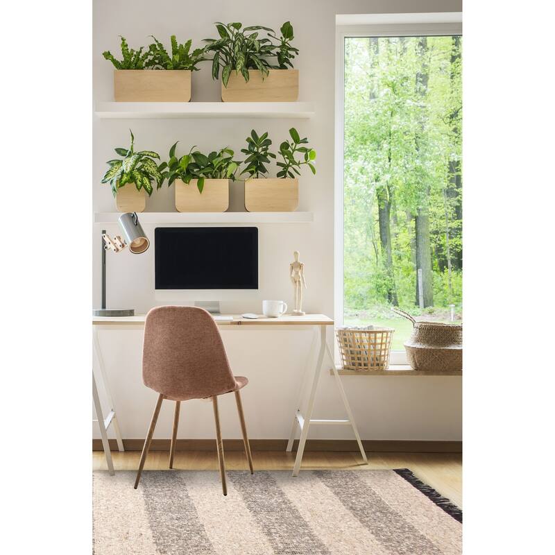 ECARPETGALLERY Braid weave Sienna Light Grey Wool Rug - 5'2 x 6'6