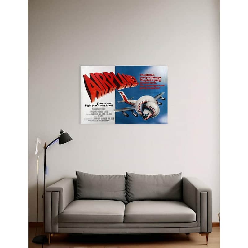 Airplane The Movie Comedy Art Poster - 24 x 36 Inch