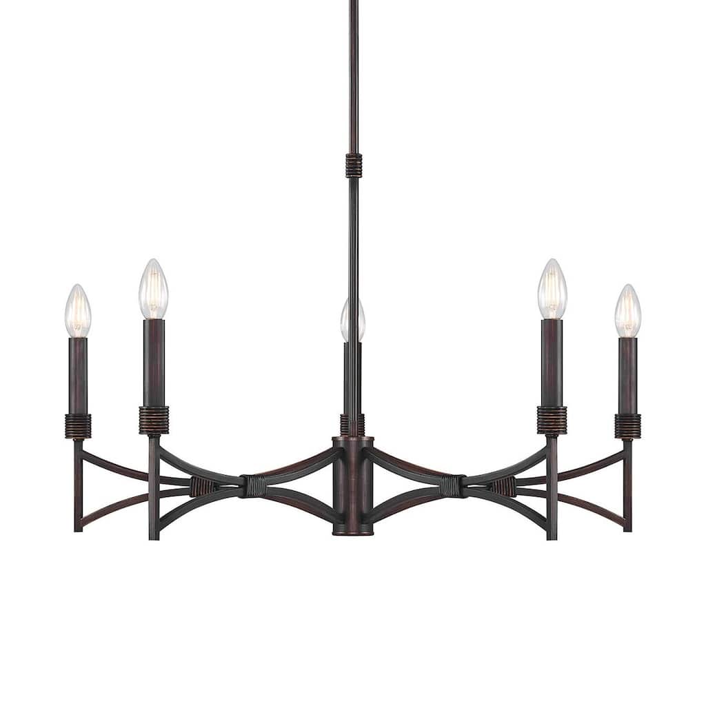 Savoy House 1-8167-5 Gardner 5 Light 30" Wide Taper Candle Style