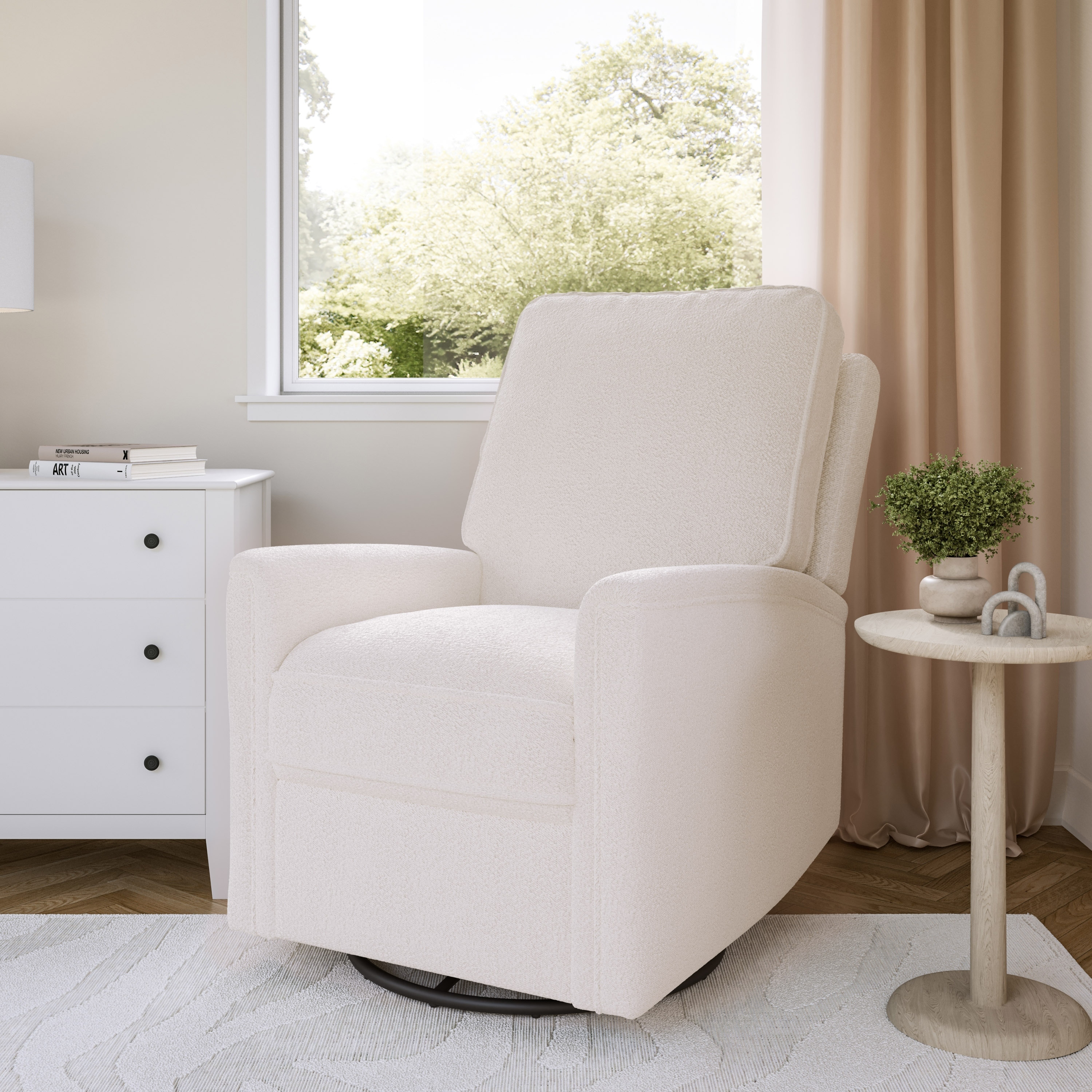 Gliding chair with 2025 footrest