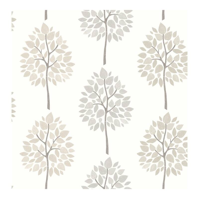 Advantage Tsai Grey Tree Wallpaper - 20.5 x 396 x 0.025