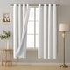 preview thumbnail 13 of 12, Deconovo Total Blackout Coating Curtains(2 Panel) 52x72 Inch - White