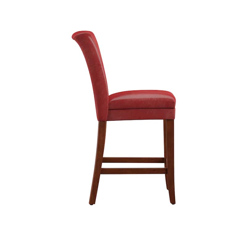 Parson Classic Upholstered High Back Counter Height Chairs (Set of 2) by iNSPIRE Q Bold