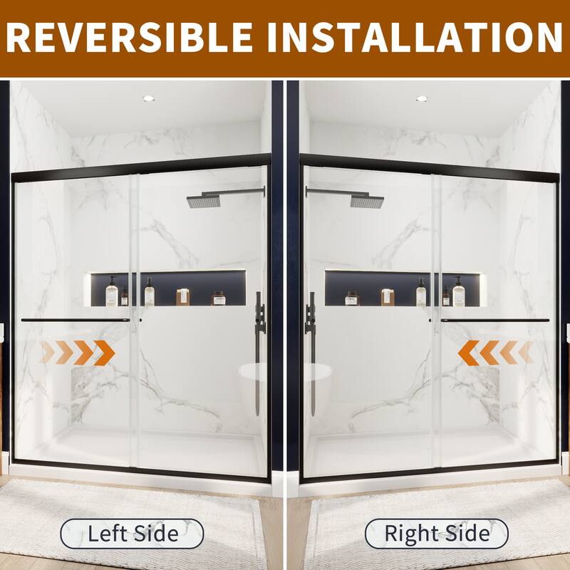 Modland 44-48''x 70'' Glass Shower Door - 44''-48''x 70''