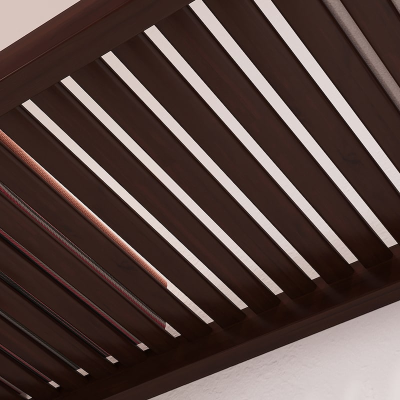 John Louis Home Solid Wood Reach-In Closet System with 5-Drawers and Raised Panel Doors Espresso