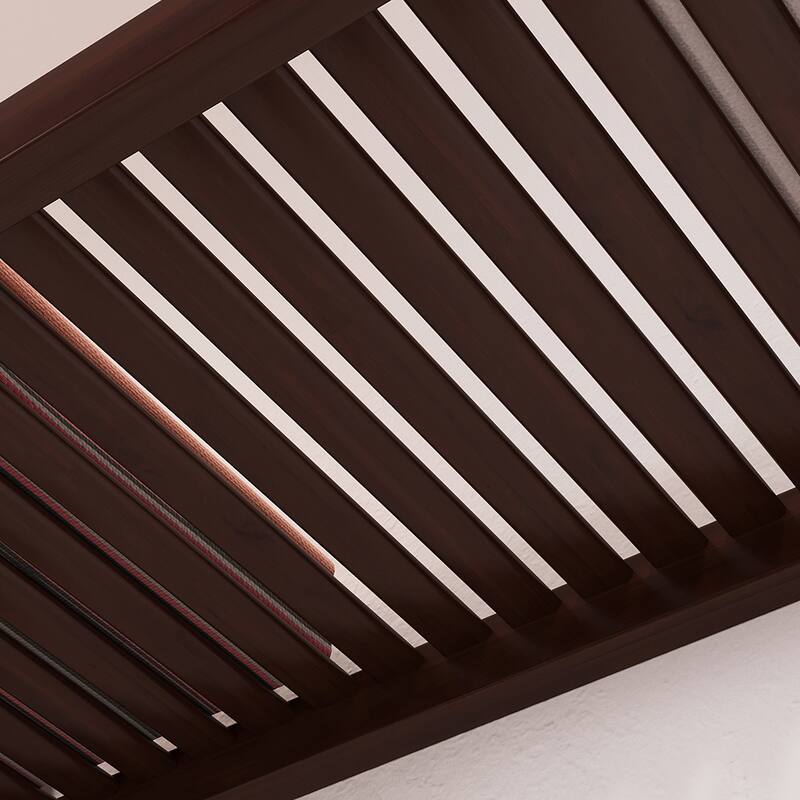 John Louis Home 12in. Deep Solid Wood 6-Drawer/Raised Panel Doors Simplicity Organizer Espresso