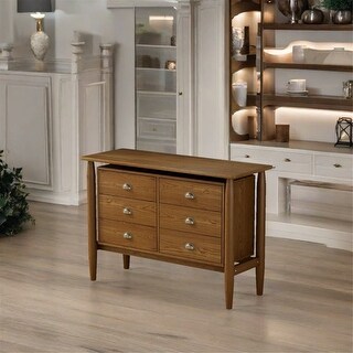 Modern Wood 6-Drawer Dresser Cabinet - Bed Bath & Beyond - 39030633