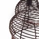 preview thumbnail 5 of 5, Hand-Woven Rattan Conch Chandeliers Brown Wicker Pendant Light - 9.85"