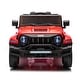 preview thumbnail 41 of 58, Kids 24V 4WD Ride-On Pickup Truck with Rocking Chair Mode, Music, Remote Control, Ages 3-6 Red