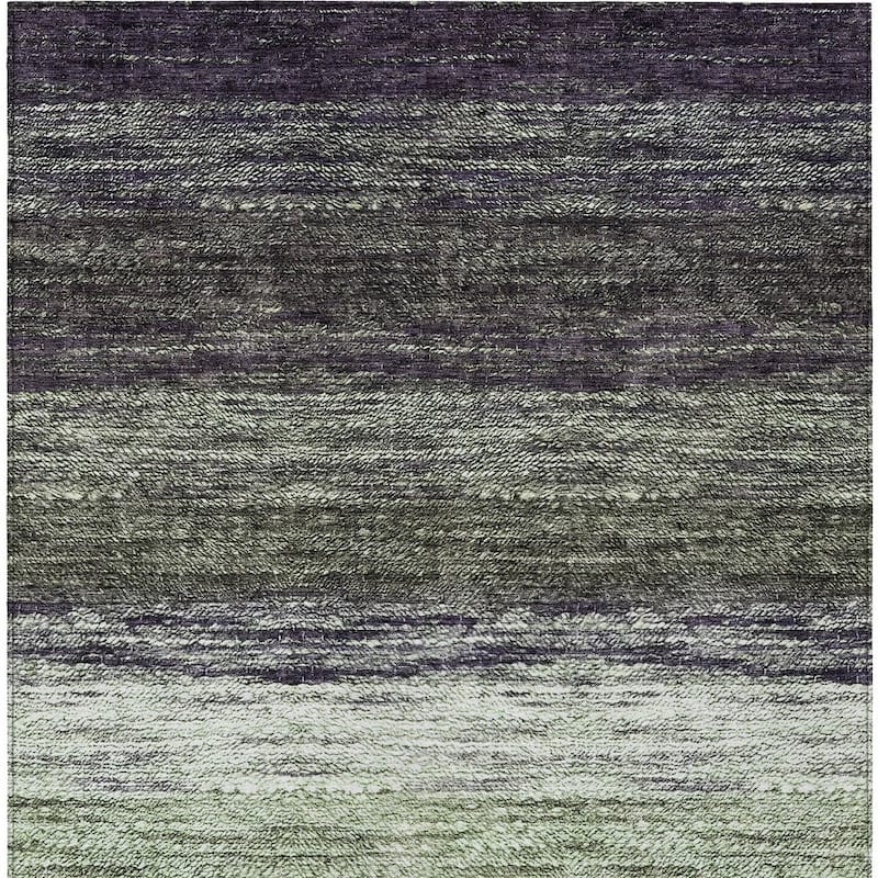 HomeRoots Ombre Transitional Rectangle Outdoor Rug