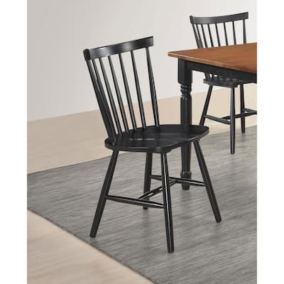 Hayward Black Tapered Leg Side Chair (Set of 2)