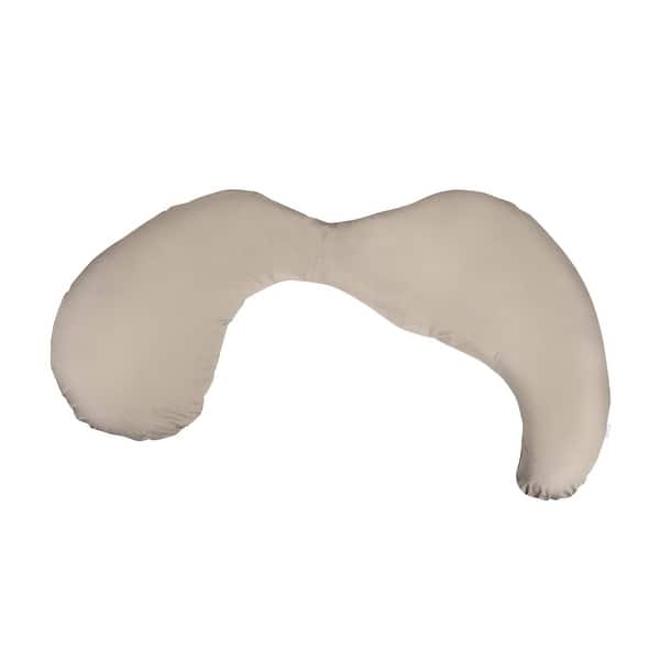 slide 2 of 5, Boppy Total Body Pillow w/ Organic Cotton Cover, Biscuit Biscuit