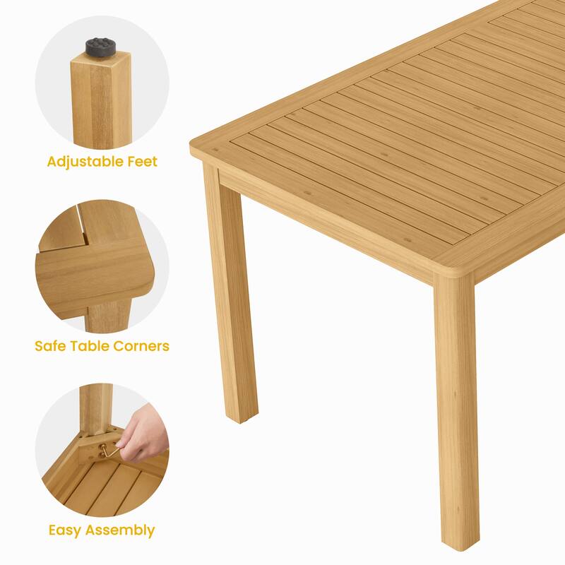 7-Piece Patio Dining Set Table & Chairs