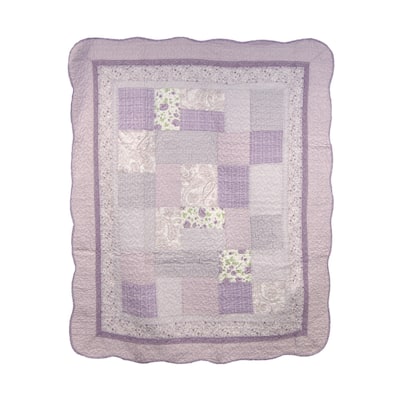 Donna Sharp Lavender Rose Throw