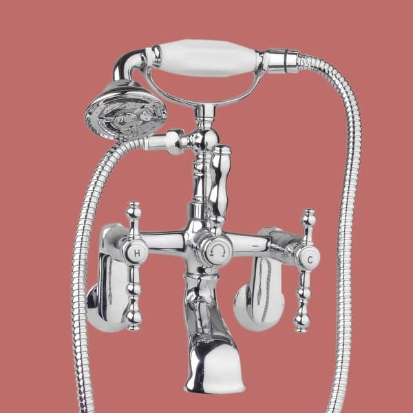 Shop Chrome Wall Mount Hand Held Shower Head Telephone Clawfoot