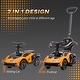preview thumbnail 3 of 8, 2-in-1 Ride On Push Car for Toddlers 1-3 - Orange