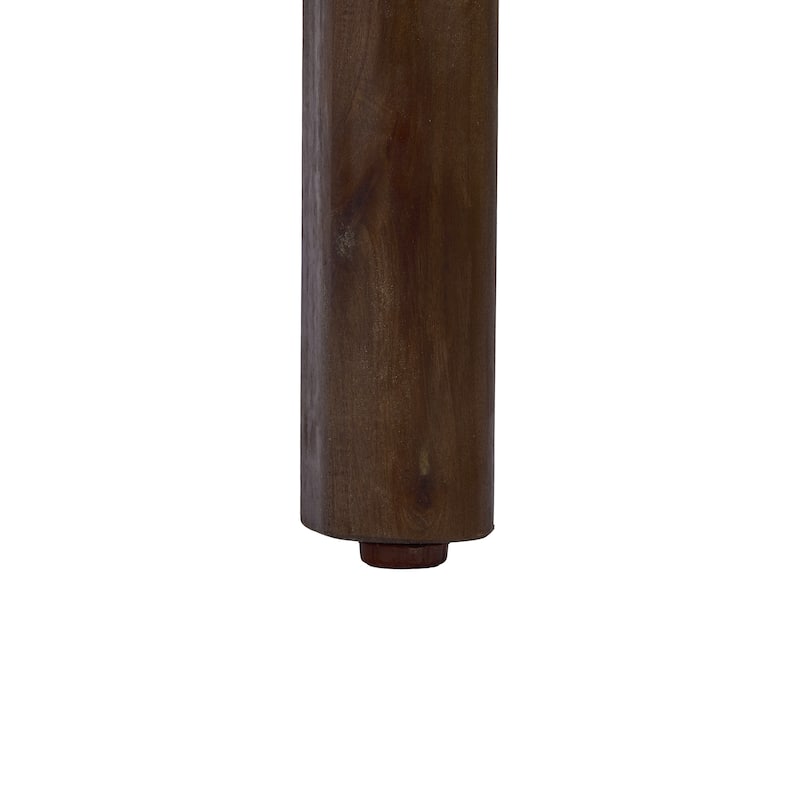 Christopher Knight Home - Outdoor Acacia Wood Dining Arm Chair with Wicker Back and Waterproof Cushions