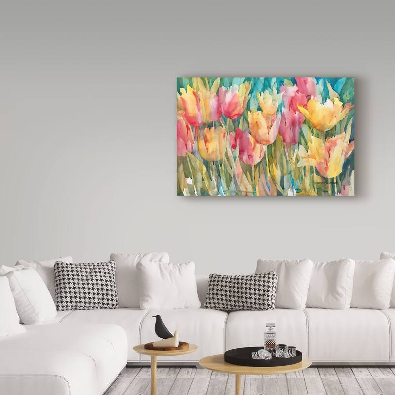 Annelein Beukenkamp 'Pastel Tulips' Canvas Art