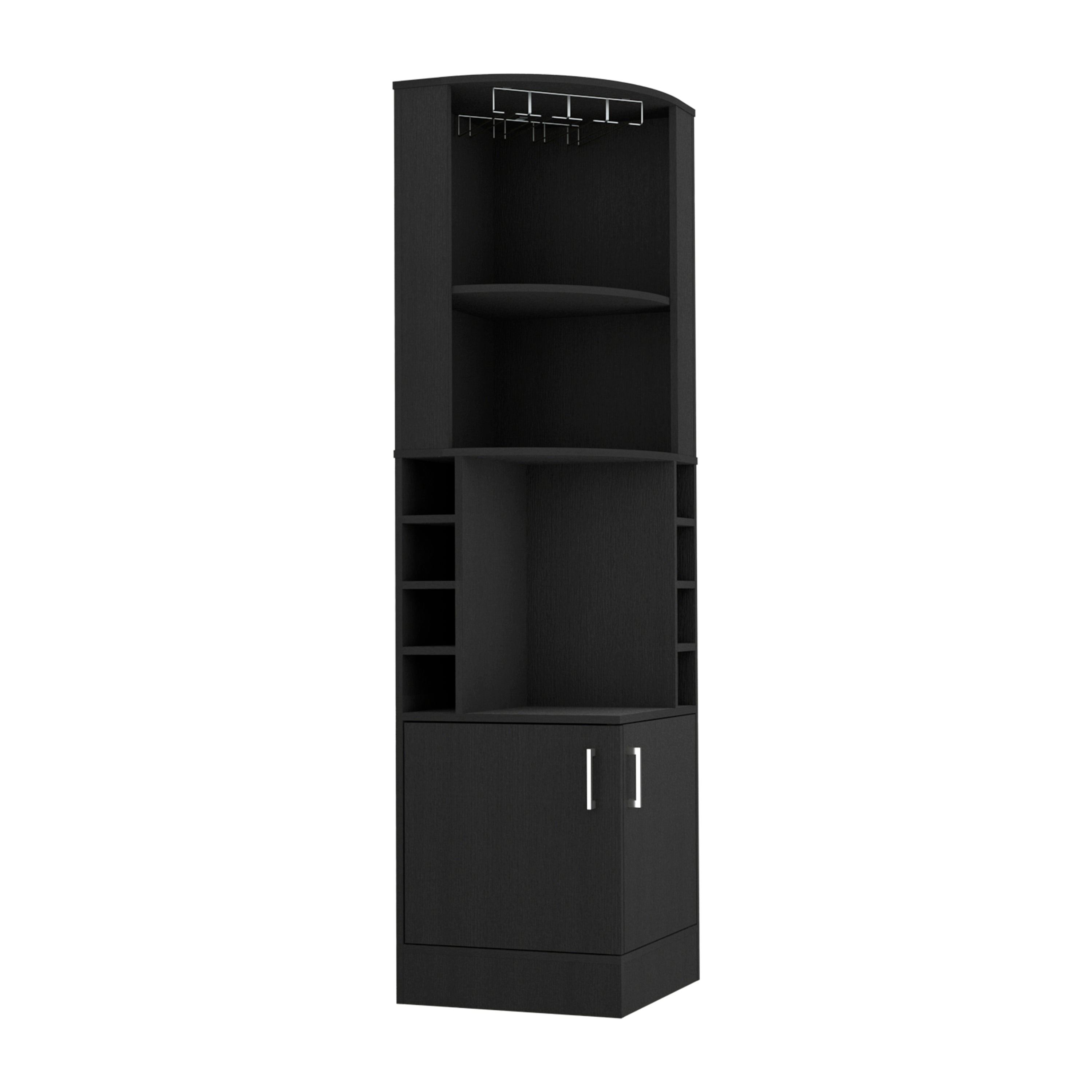 TUHOME Syrah Corner Bar Cabinet with 2-Doors and 8 Cubbies - N/A - On Sale  - Bed Bath & Beyond - 28749999